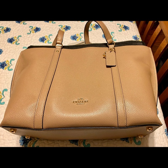 Coach Bag, genuine leather 12 x 15” - Picture 2 of 12